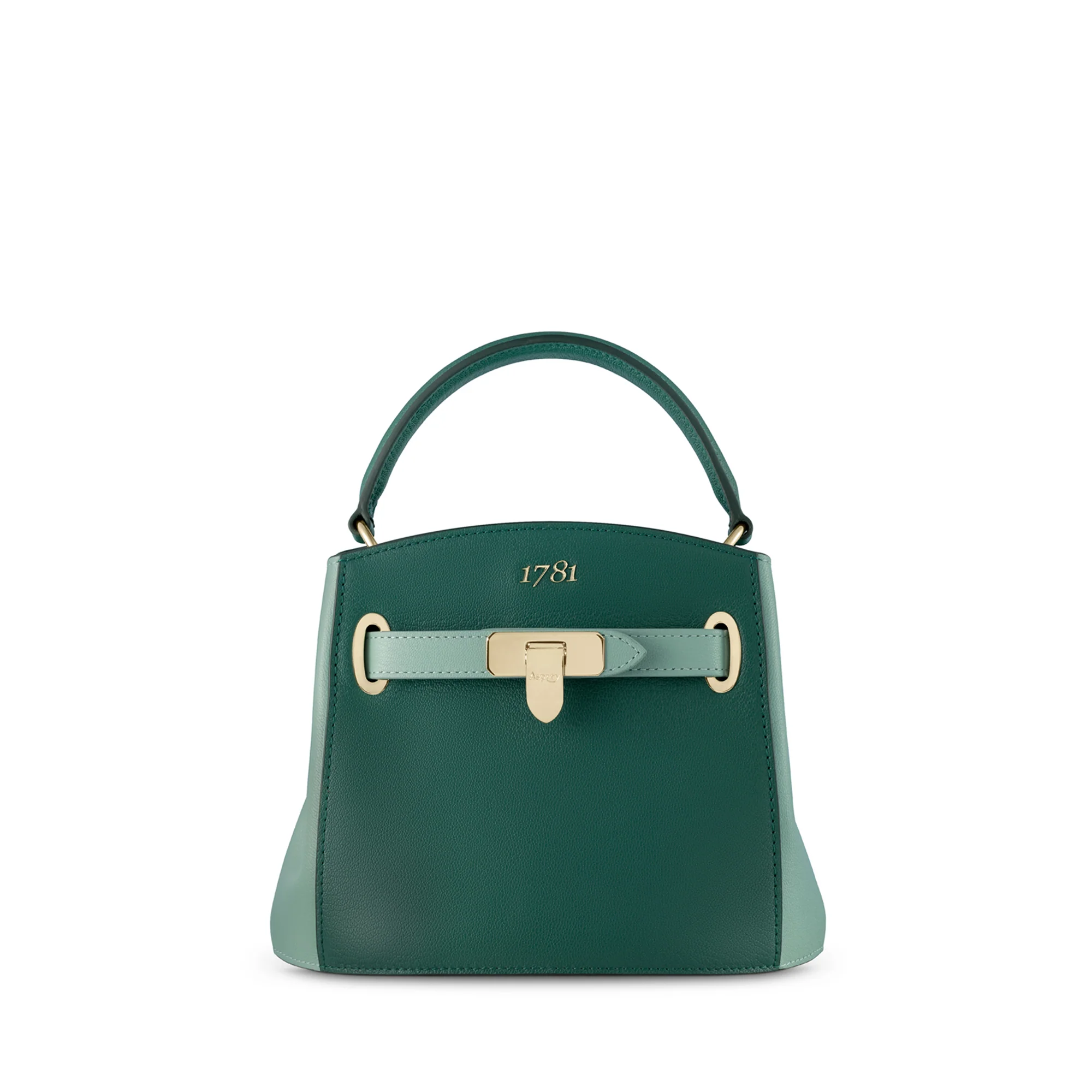 1781 Bucket Mini Bi-colour Handbag in Pebble Grain Leather