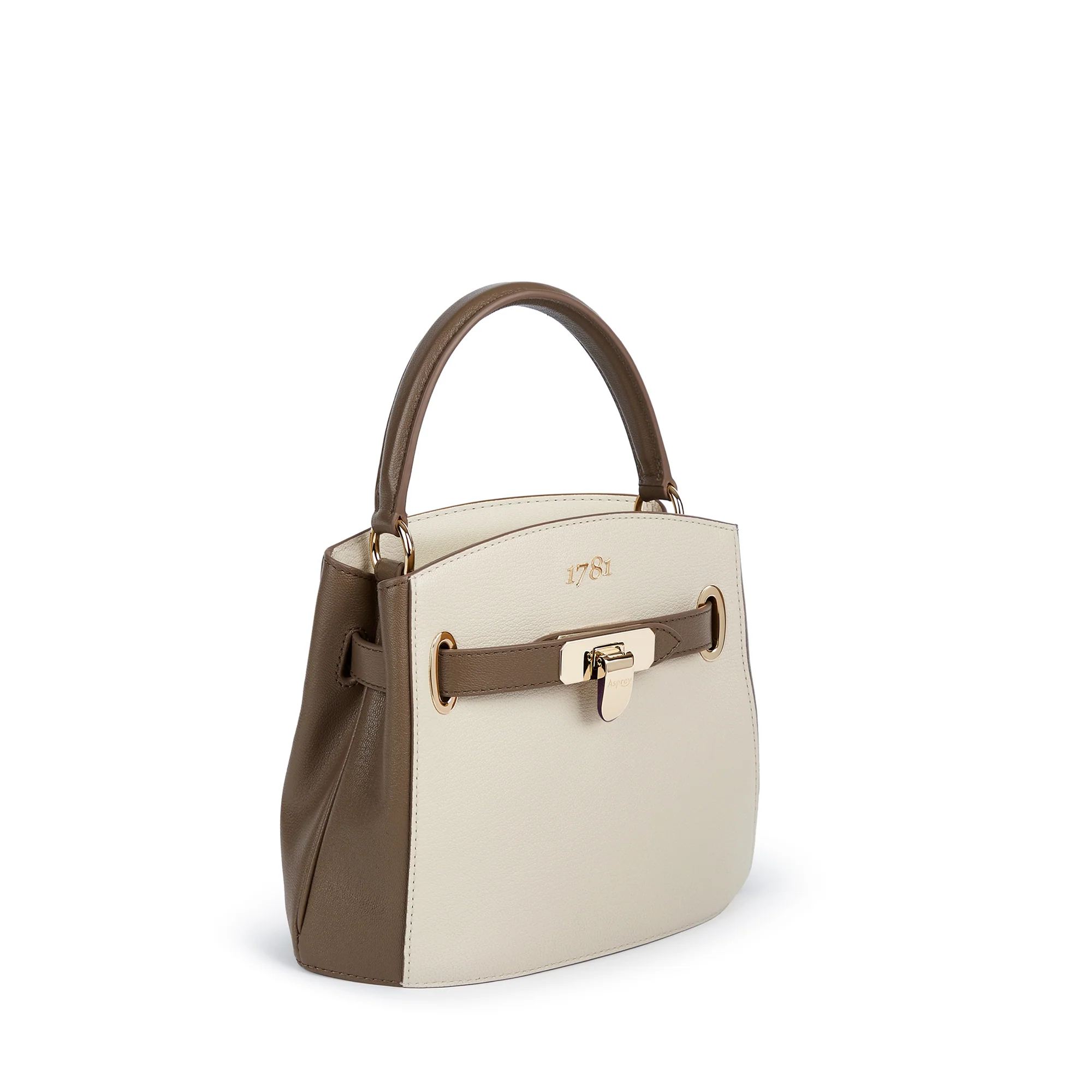 1781 Bucket Mini Bi-colour Handbag in Pebble Grain Leather - Image 2