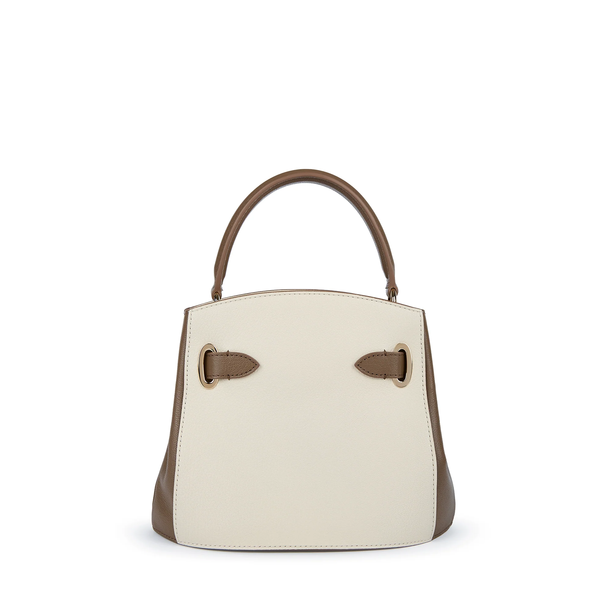1781 Bucket Mini Bi-colour Handbag in Pebble Grain Leather - Image 3