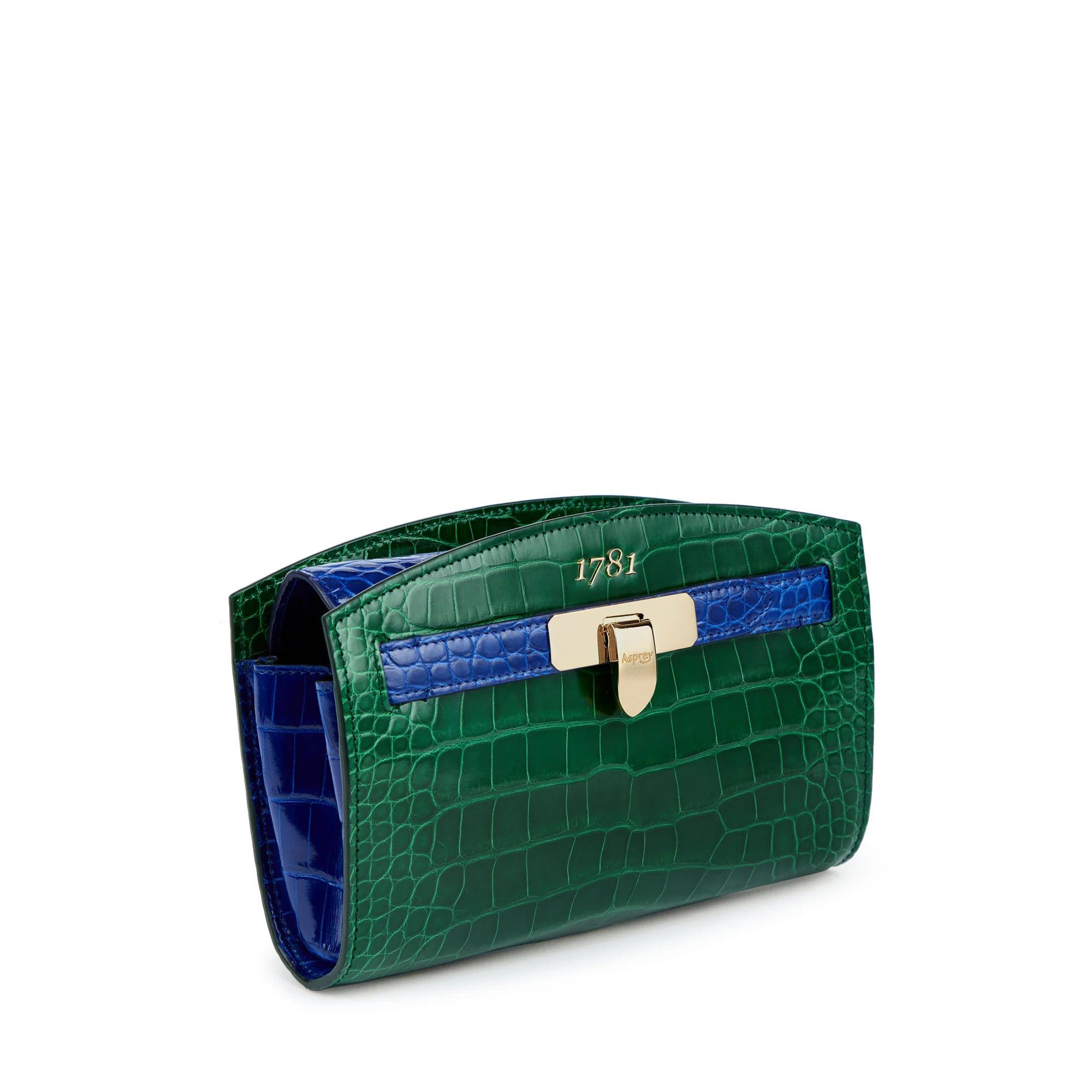 1781 Pochette Bi-colour Handbag in Crocodile - Image 2