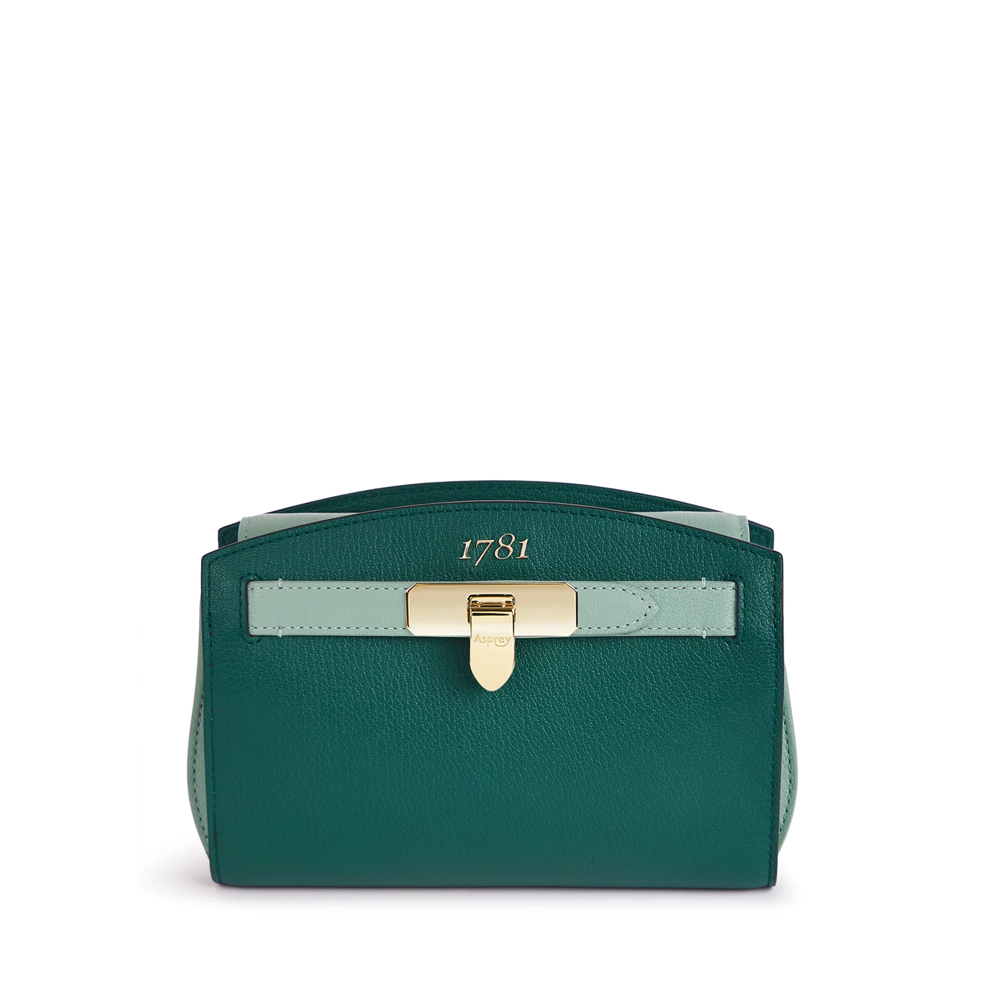 1781 Pochette Bi-colour Handbag in Pebble Grain Leather
