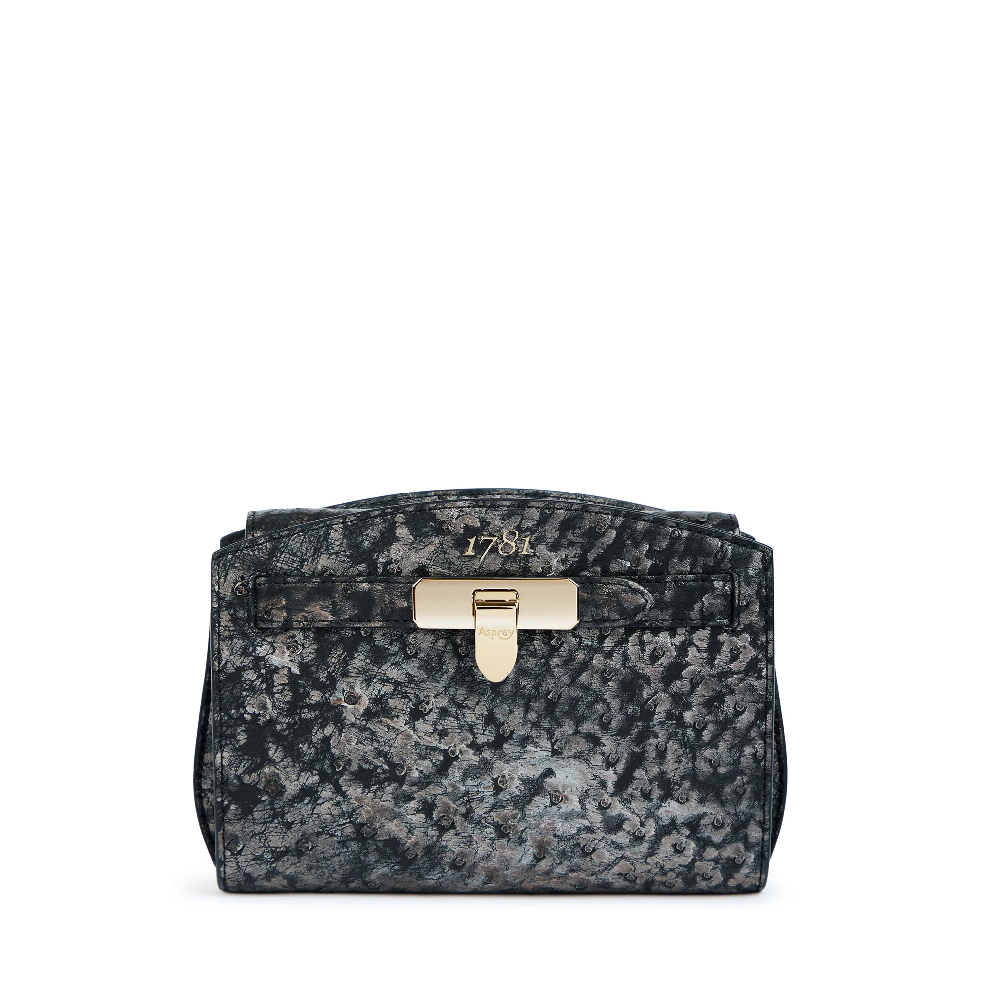 1781 Pochette Metallic Handbag in Ostrich