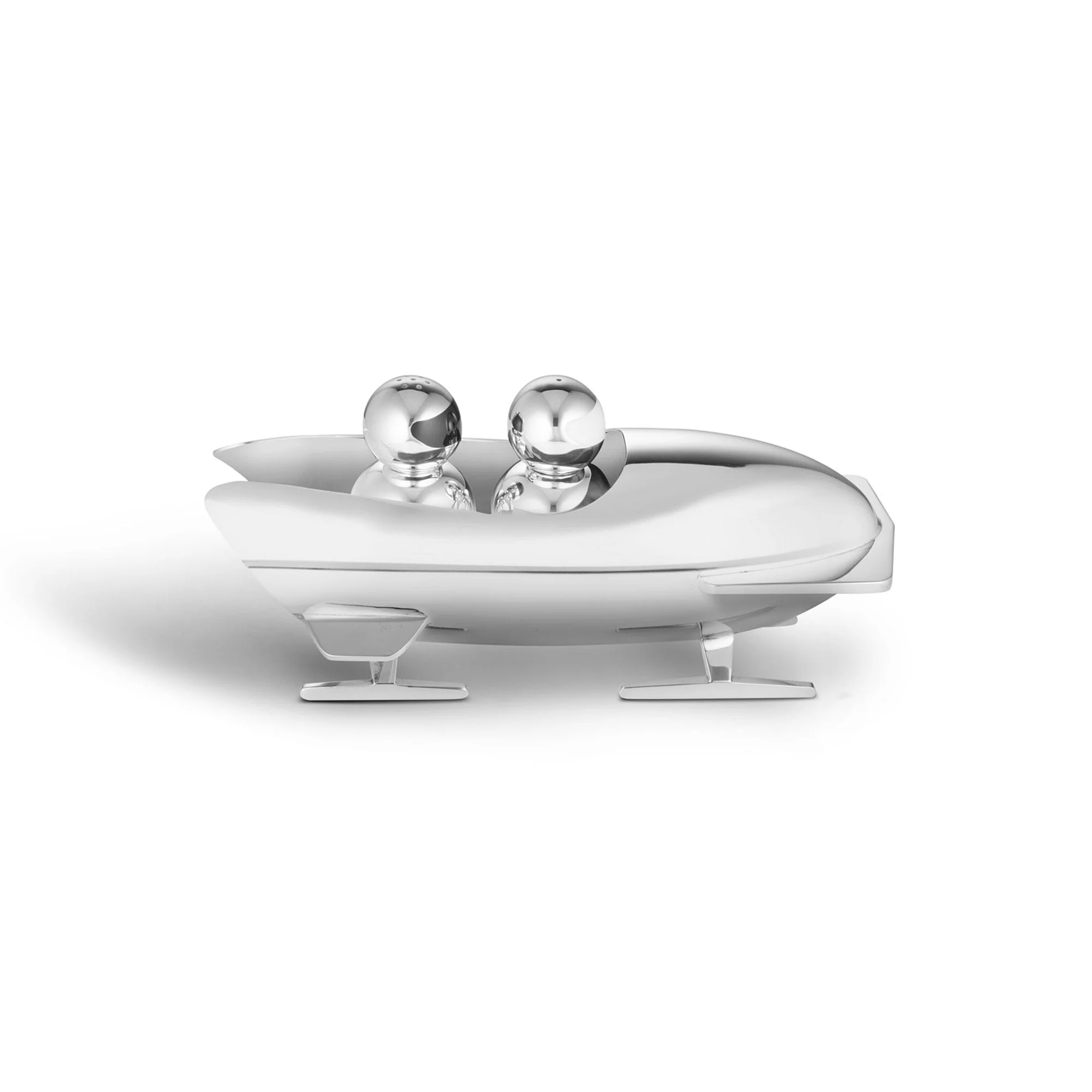 Bobsleigh Salt and Pepper Set in Sterling Silver - Image 2