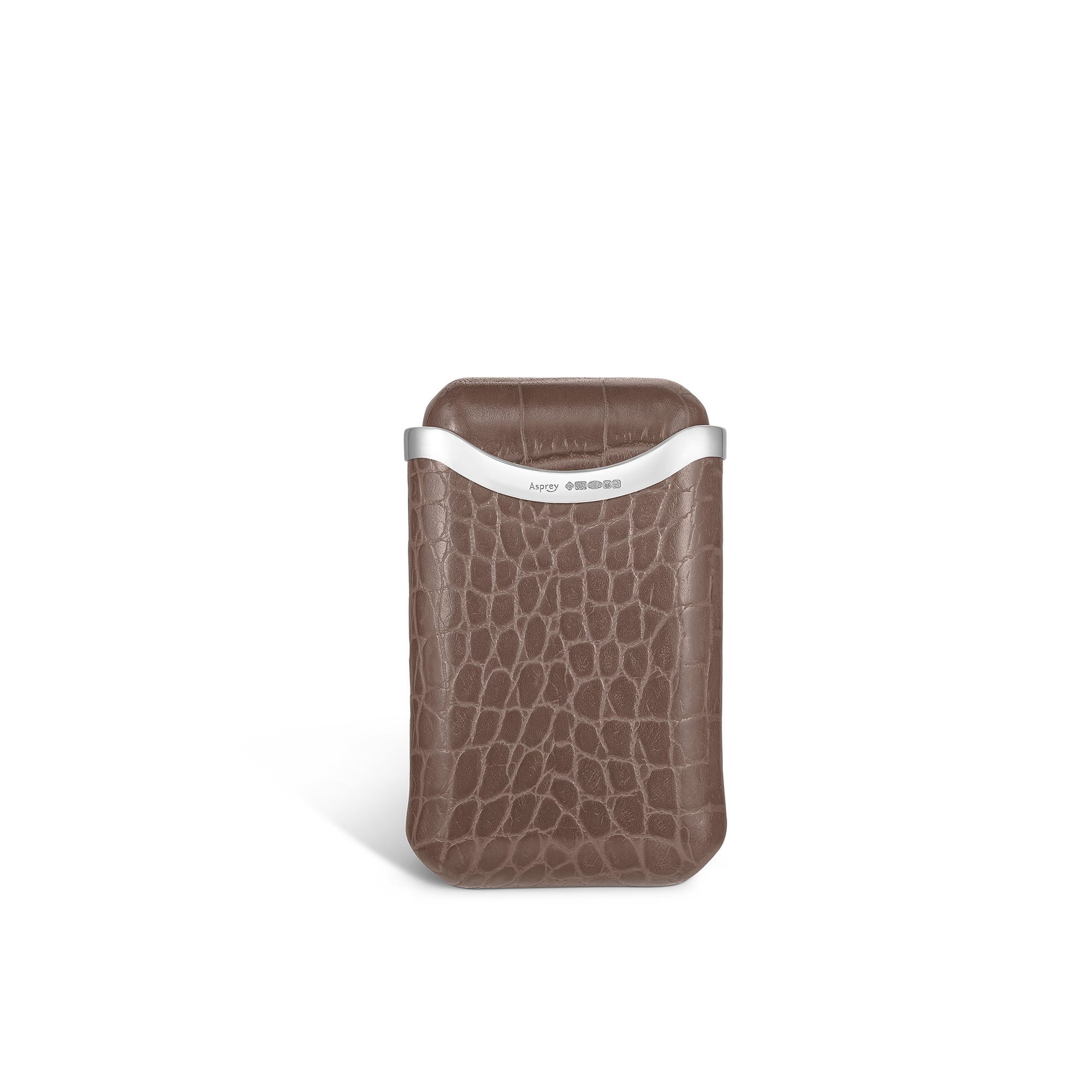 Bond Street Cigar Case in Crocodile