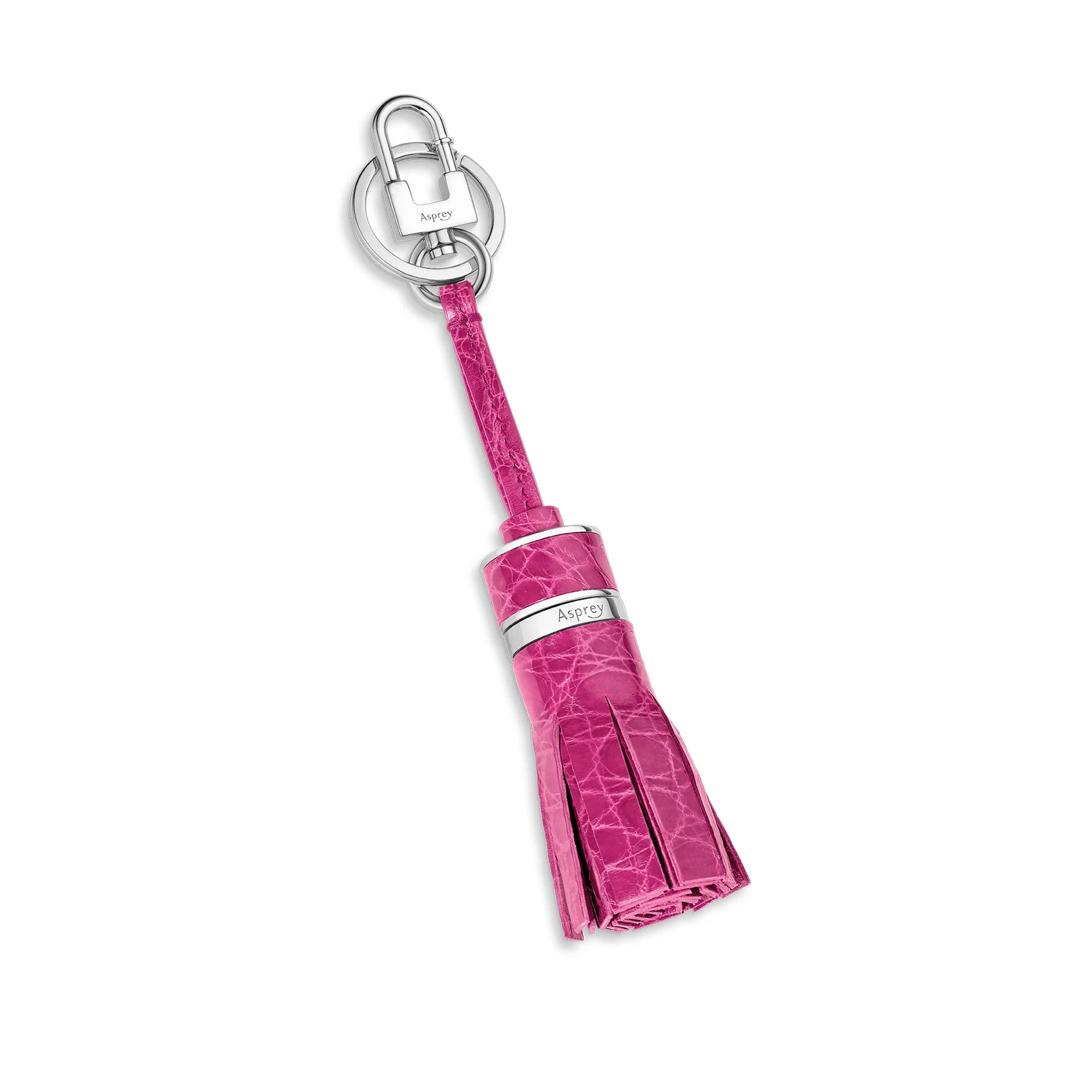Bond Street Tassel Charm & Key Holder in Crocodile - Image 4