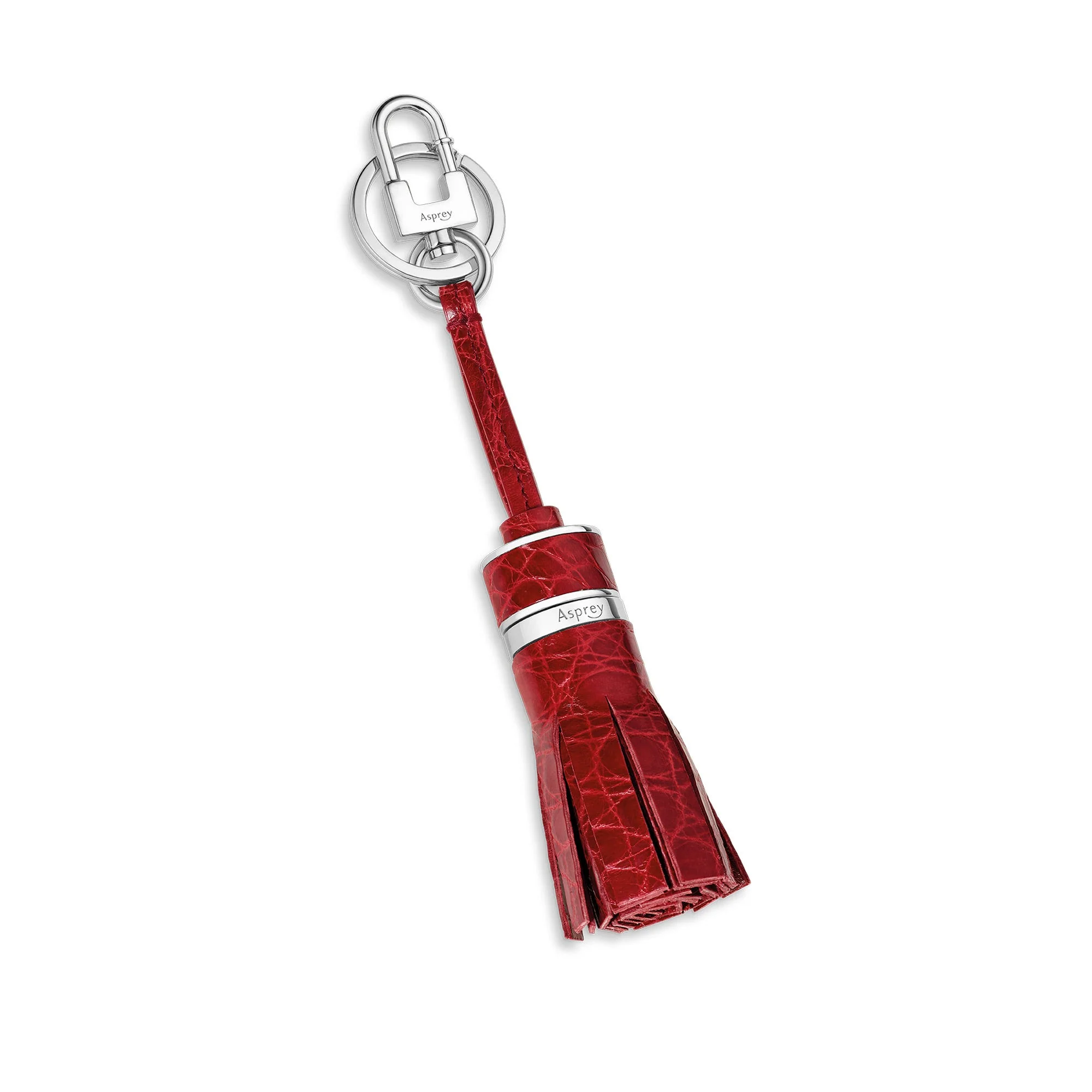 Bond Street Tassel Charm & Key Holder in Crocodile