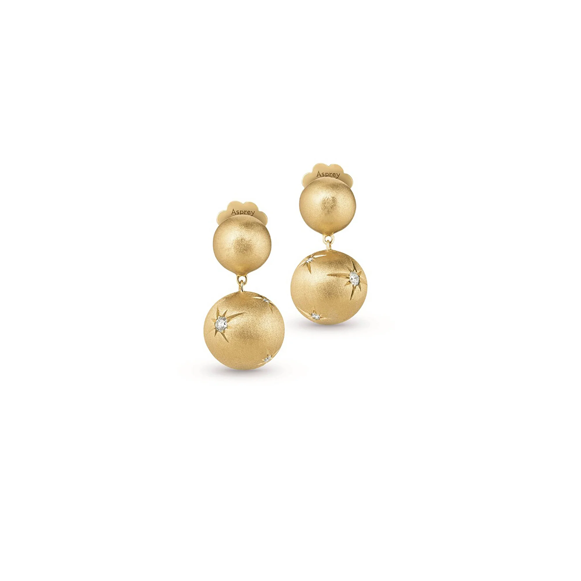 Cosmic Shooting Stars Earrings in 18ct Yellow Gold with Diamonds