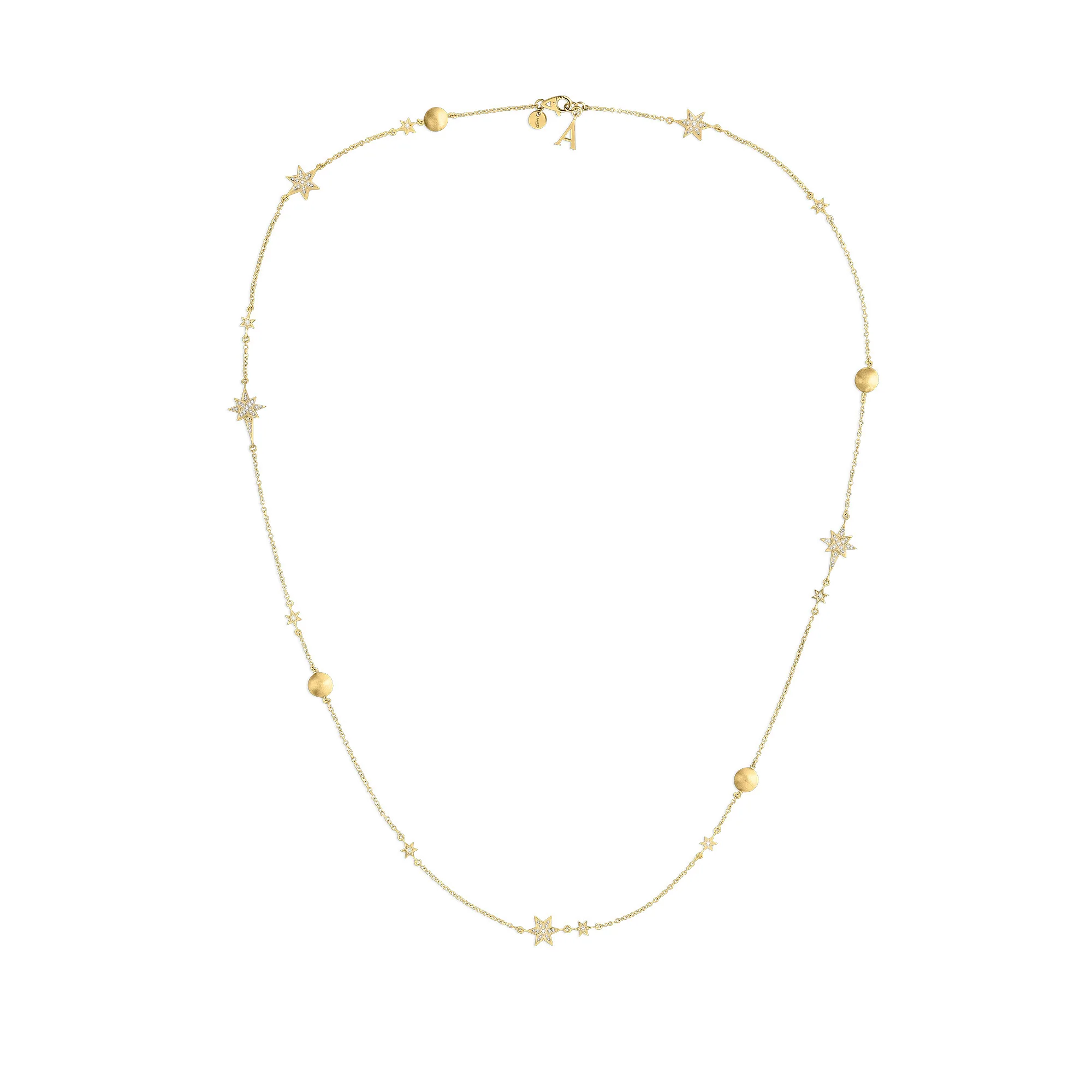 Cosmic Stargazer Necklace in 18ct Yellow Gold with Diamonds - Image 2