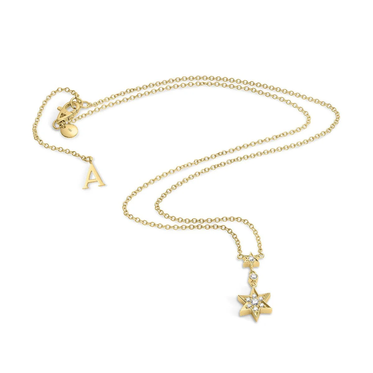 Cosmic Stargazer Pendant in 18ct Yellow Gold with Diamonds