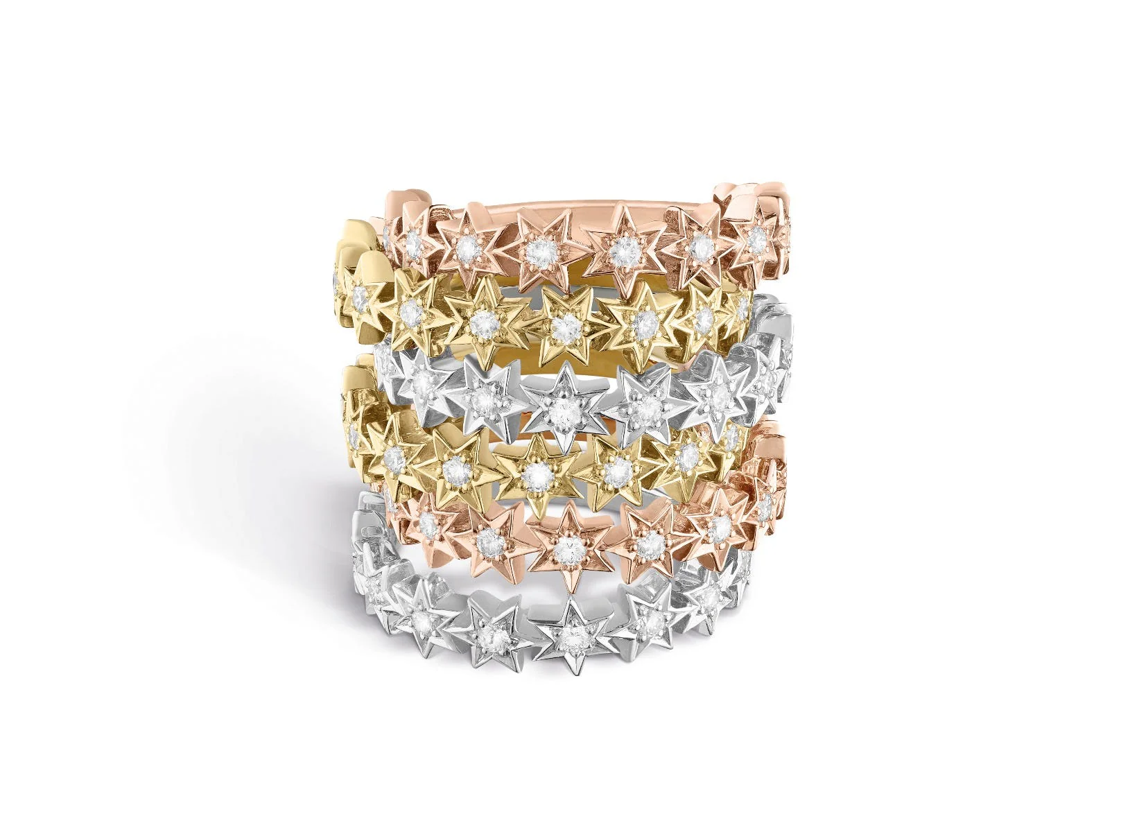 Cosmic Stargazer Ring in 18ct Rose Gold with Diamonds - Image 3