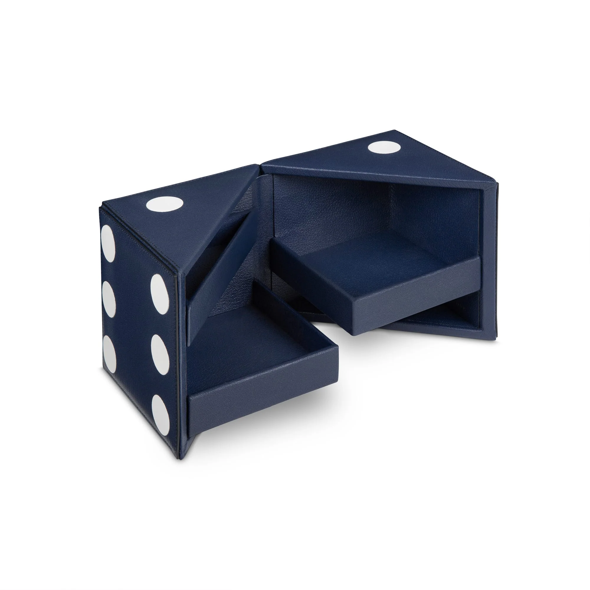 Dice Cube Box in Pebble Grain Leather - Image 2