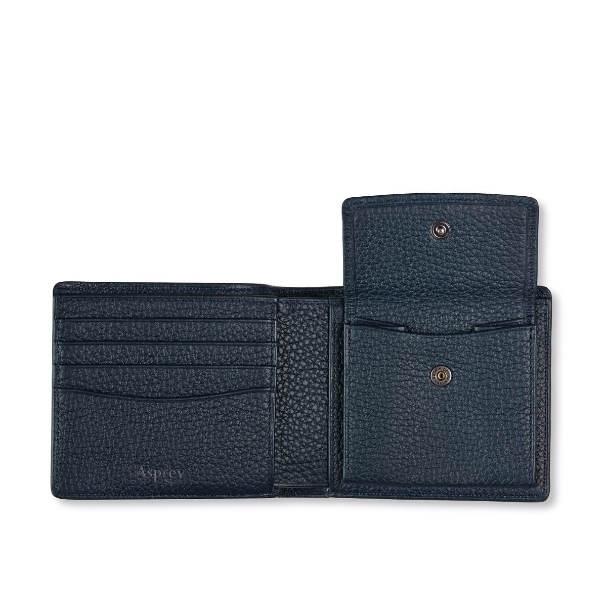 GMT Billfold Bi-colour Coin Wallet in Soft Grain Leather - Image 2