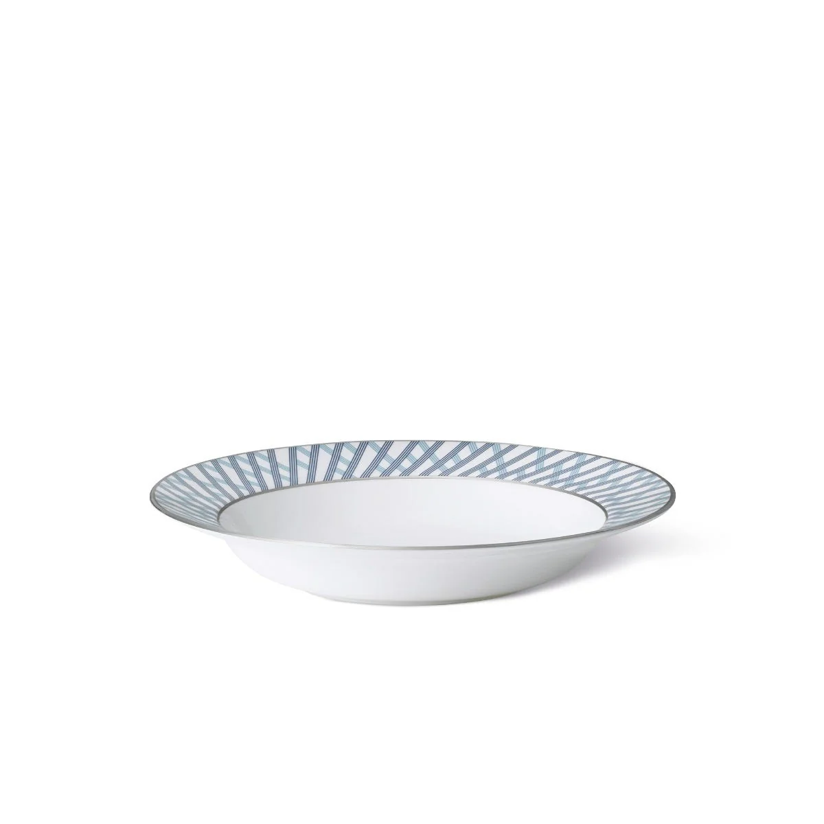 Graphic Blue Soup Plate