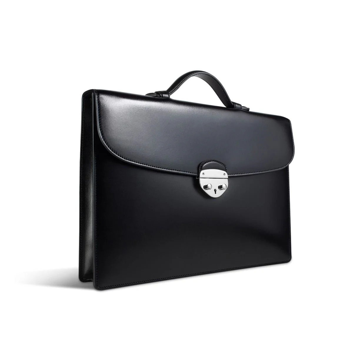 Hanover 1 Briefcase in Saddle Leather - Image 2