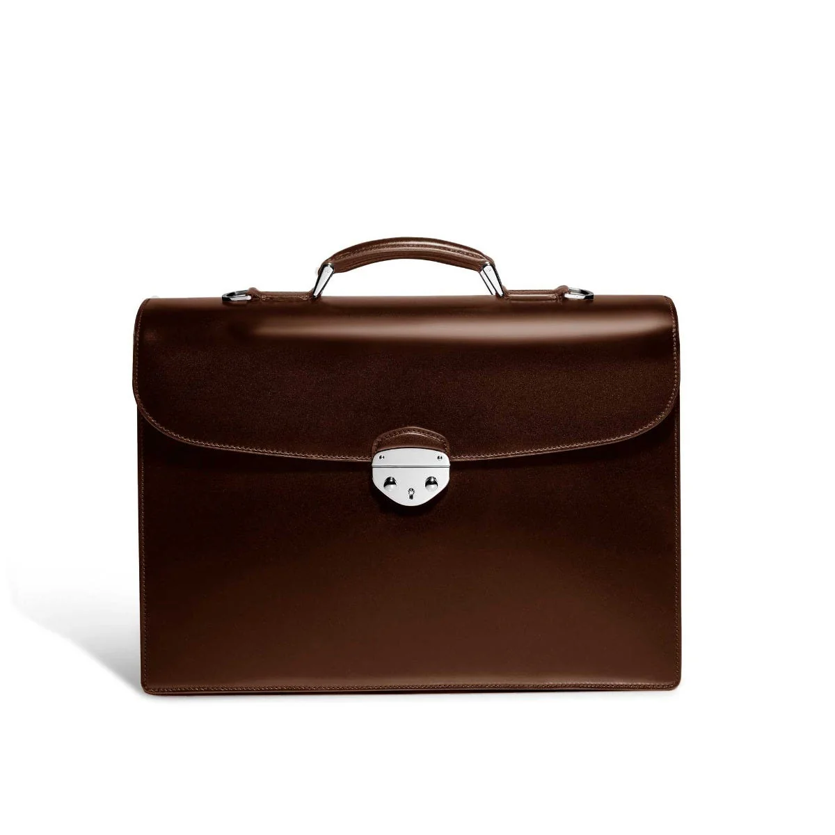Hanover 2 Briefcase in Saddle Leather - Image 5