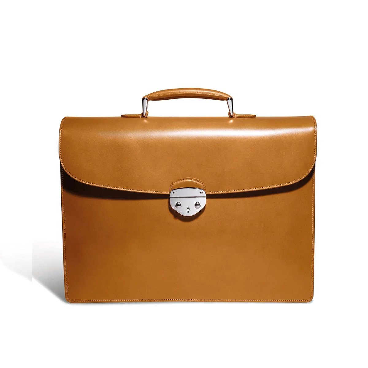 Hanover 3 Briefcase in Saddle Leather - Image 3