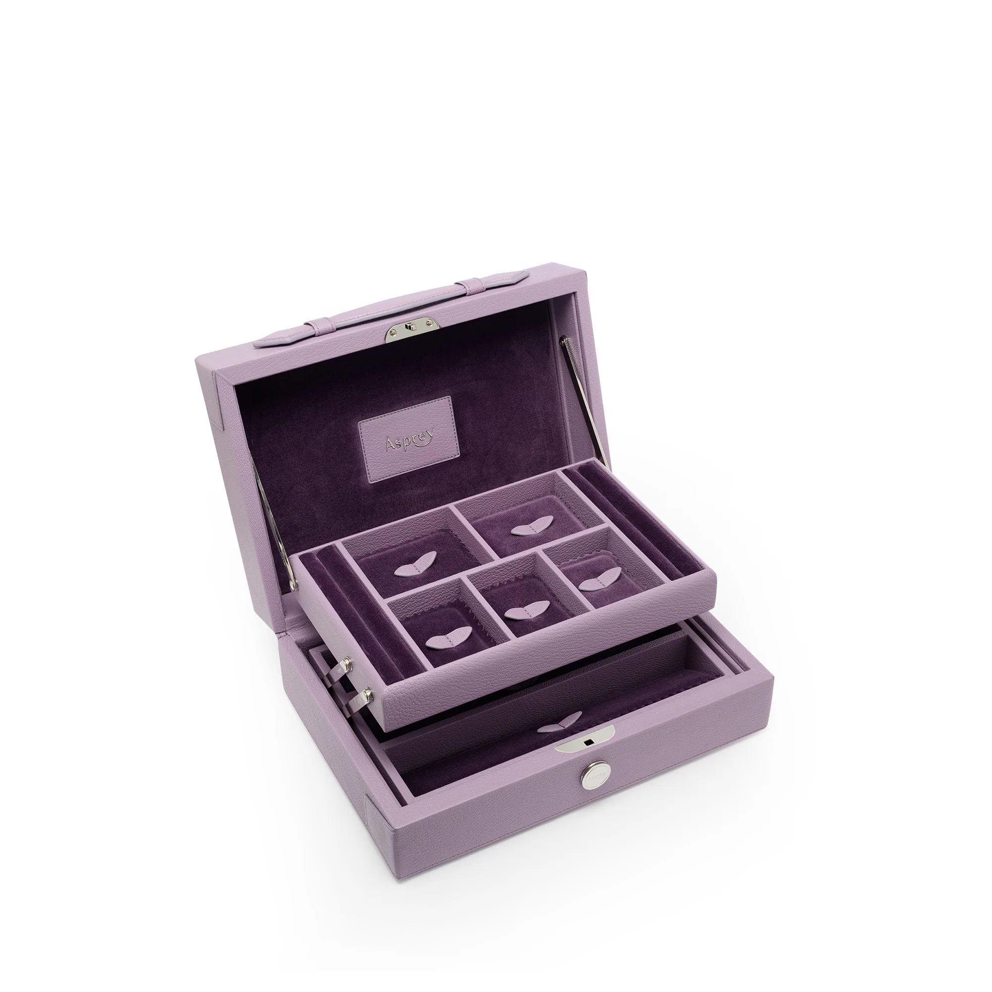 Heritage Large Jewel Case in Pebble Grain Leather - Image 2