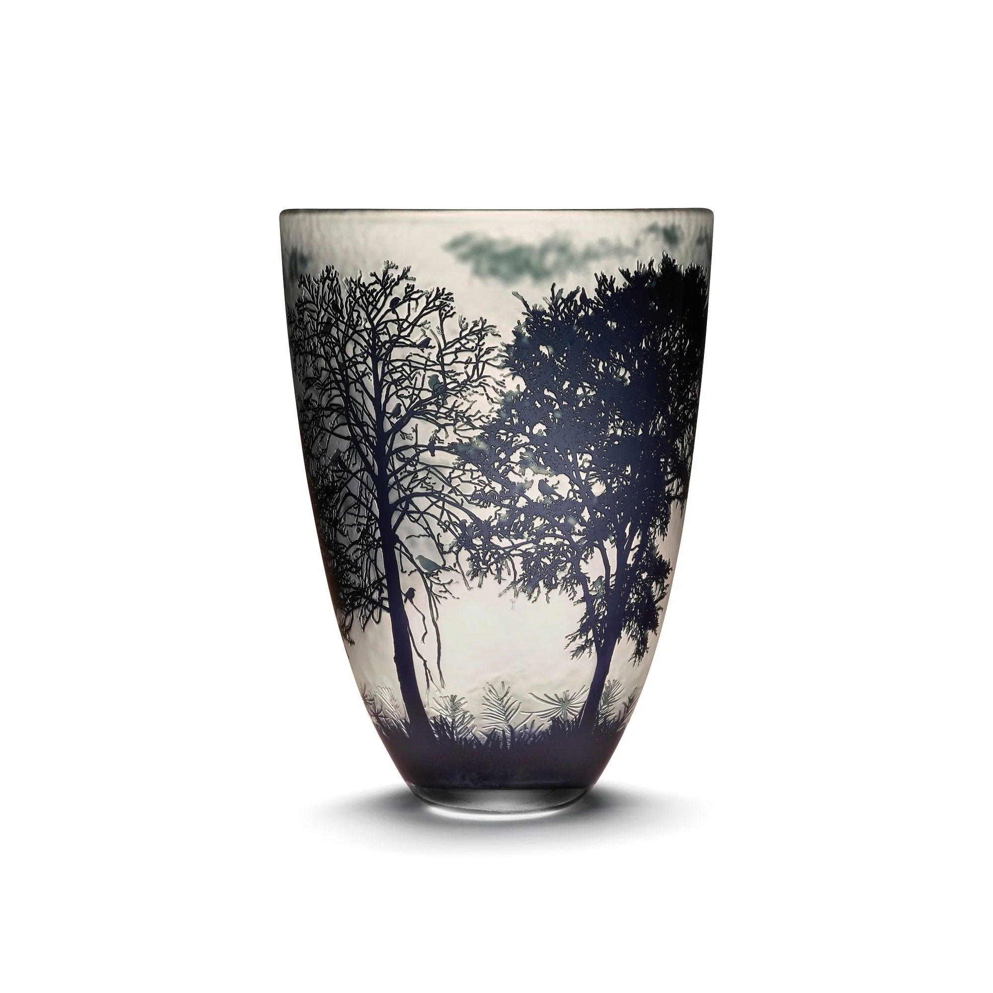 Large Four Seasons Winter Vase