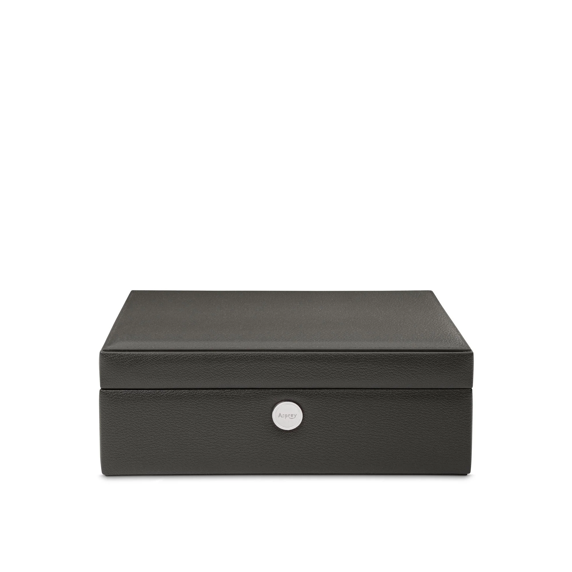 Leigh Jewel Case with Travel Box in Pebble Grain Leather - Image 6