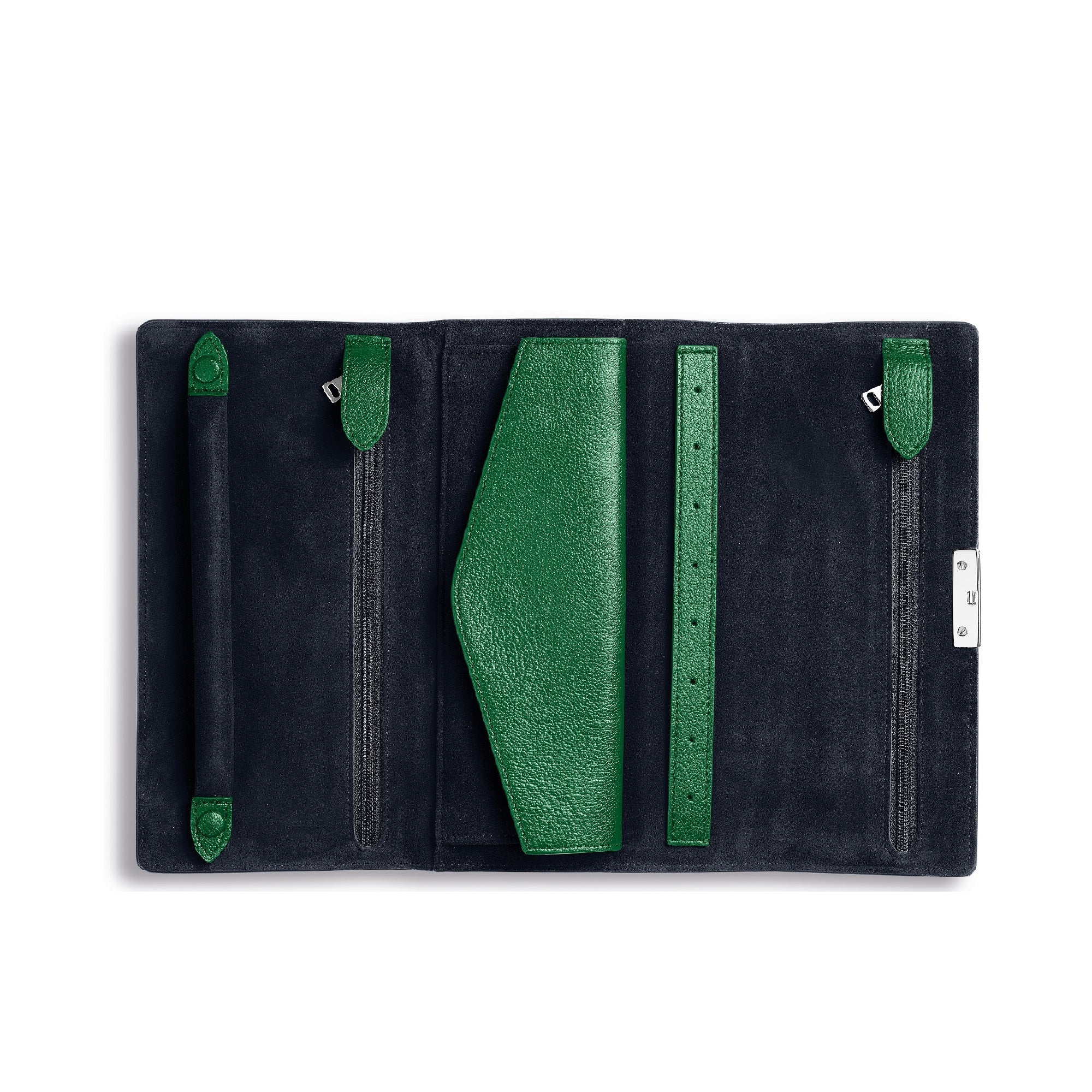 Leigh Jewellery Roll in Pebble Grain Leather - Image 4