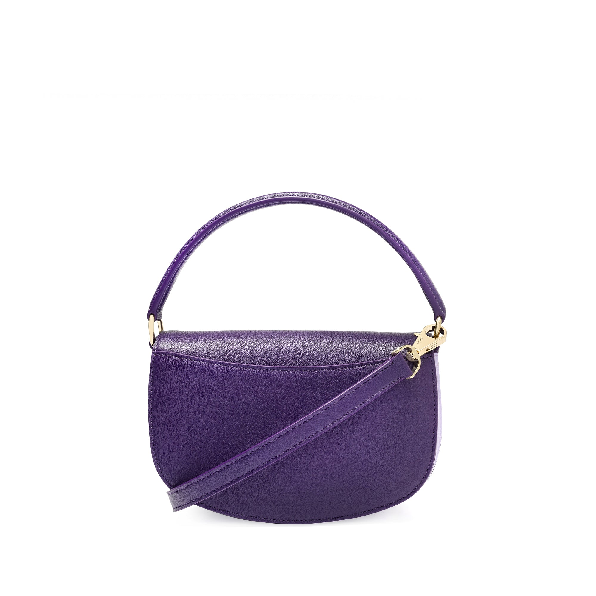 Polo Top Handle Handbag in Pebble Grain Leather - Image 7