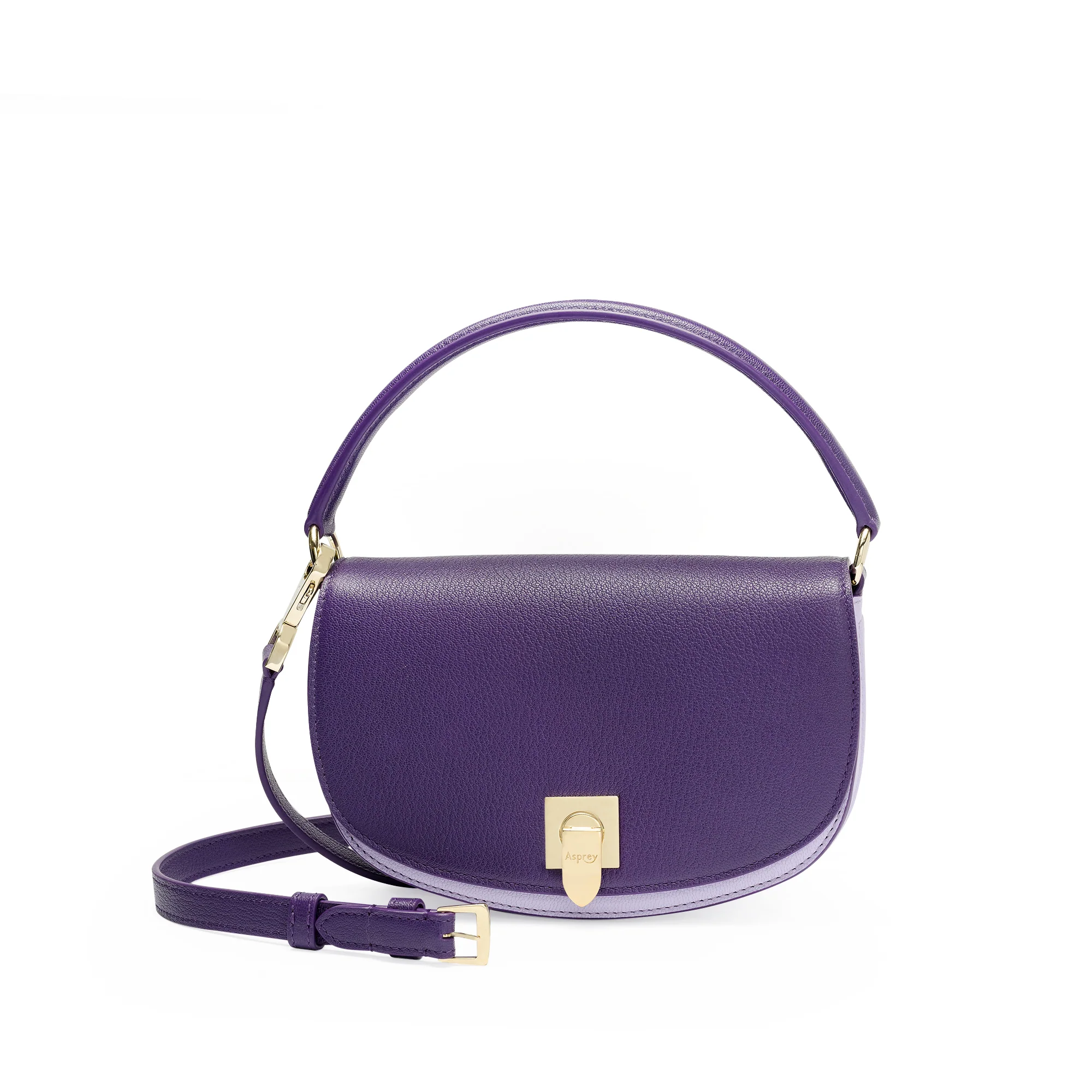 Polo Top Handle Handbag in Pebble Grain Leather - Image 8
