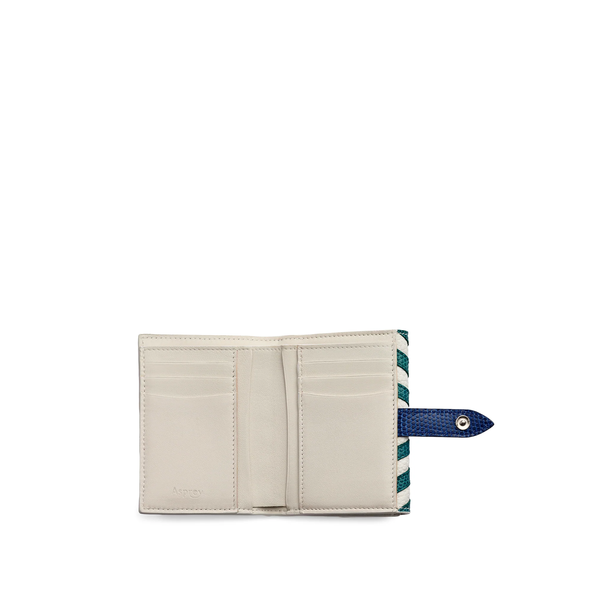 Regent French Purse in Soft Grain Leather and Lizard - Image 2