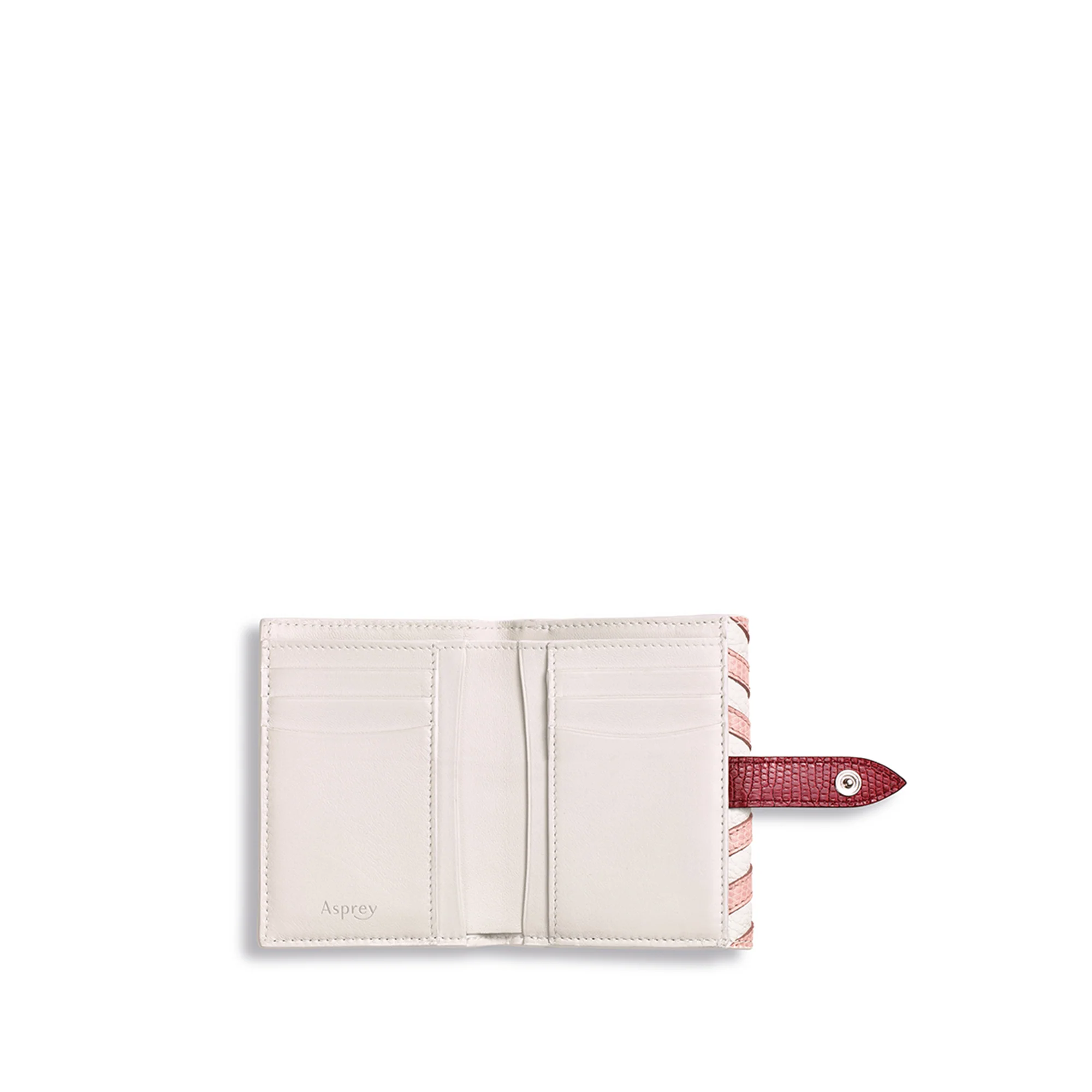 Regent French Purse in Soft Grain Leather and Lizard - Image 2