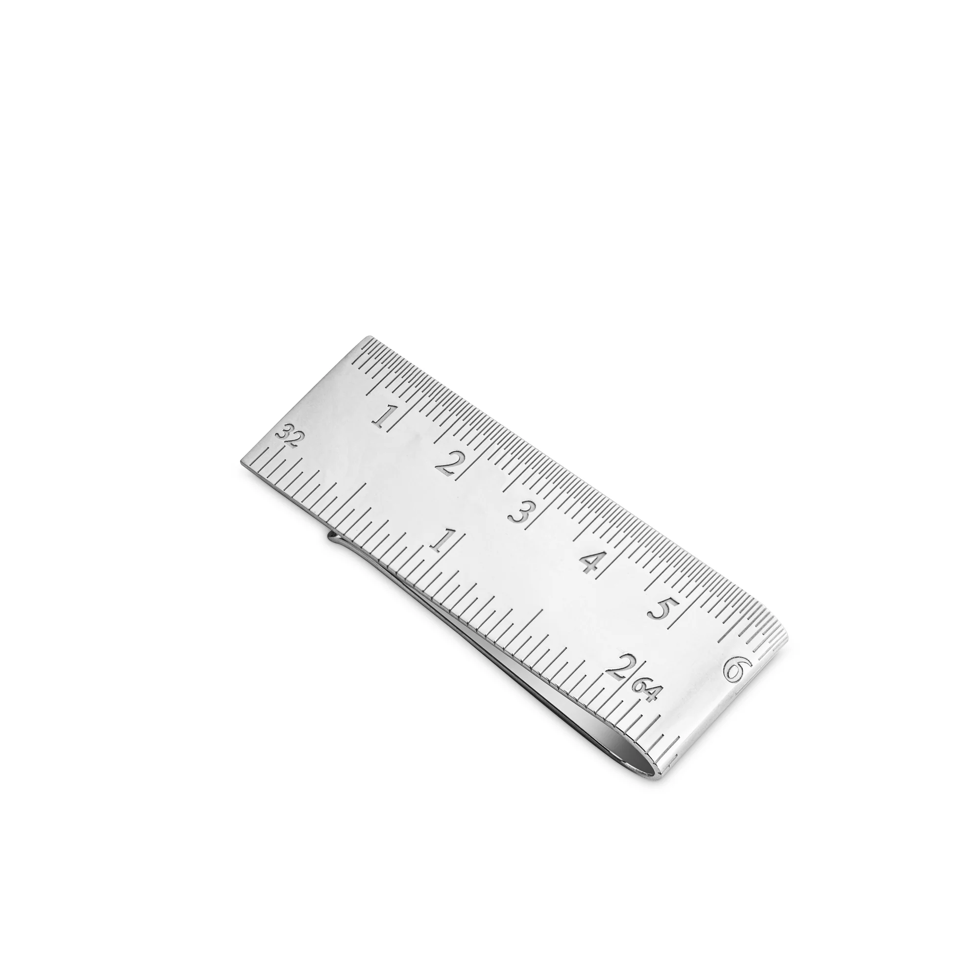Ruler Money Clip in Sterling Silver
