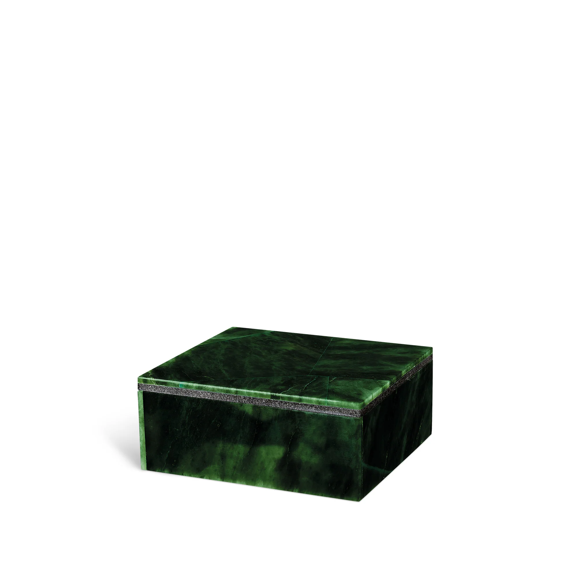 Small Nephrite Semi-Precious Stone Box