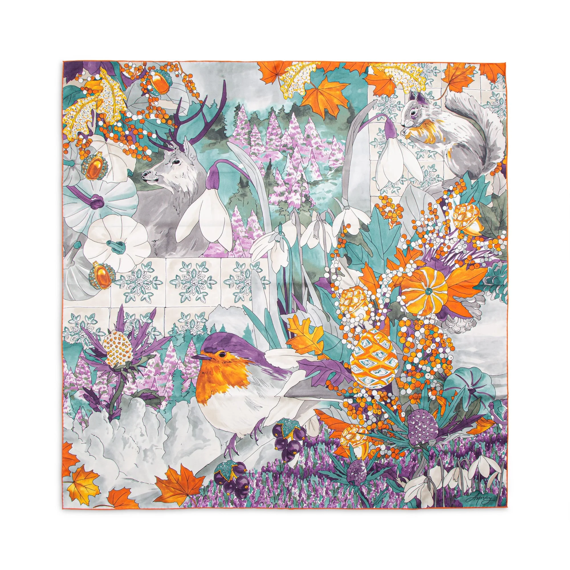 Woodland Charms Silk Scarf - Image 3