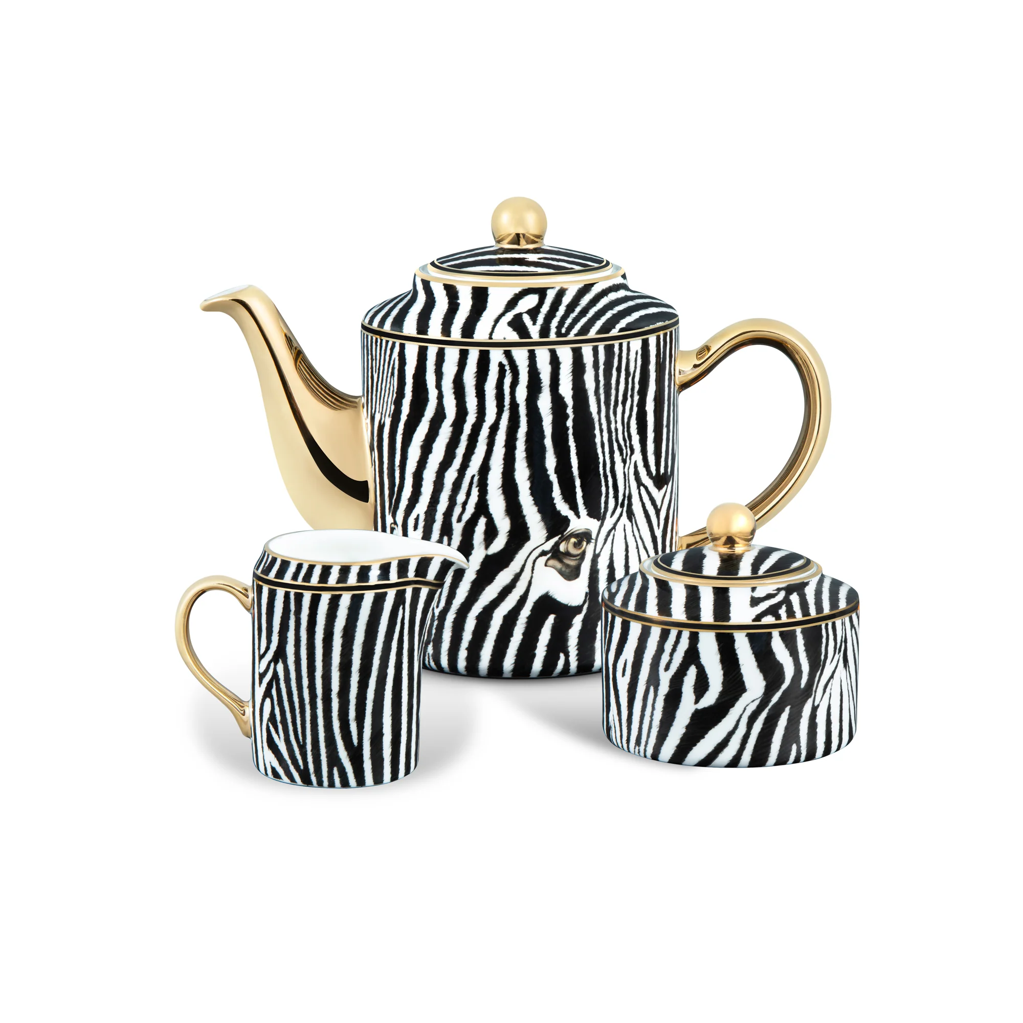 Zebra Tea & Coffee Set