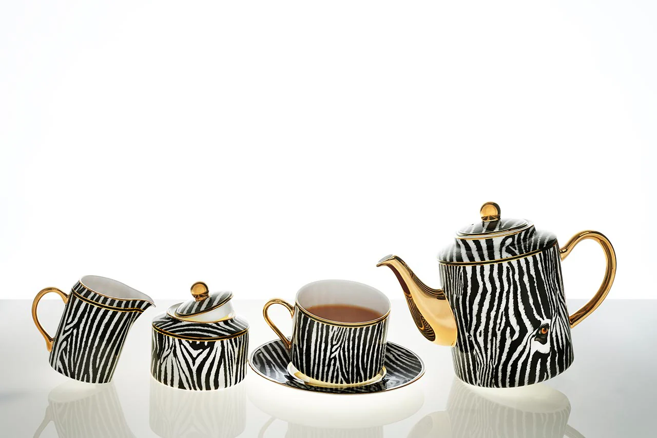 Zebra Tea & Coffee Set - Image 2